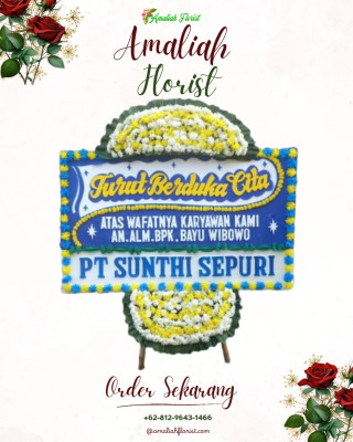 Papan Bunga Duka di Ganjar Asri
