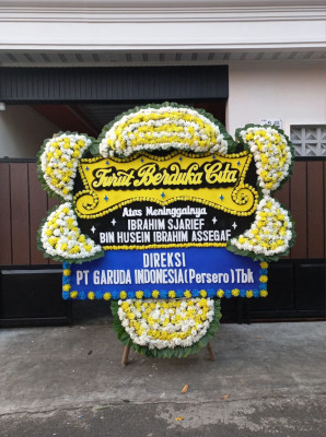 Papan Bunga Duka di Ganjar Asri